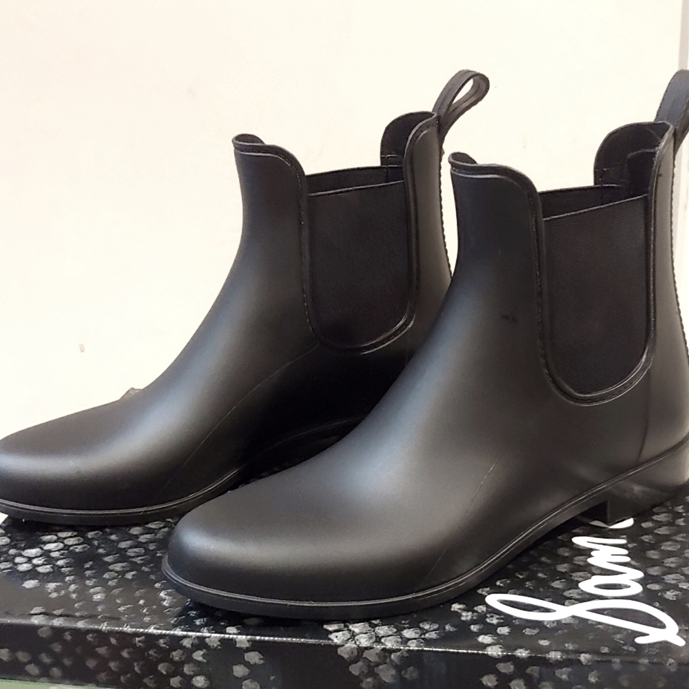 Sam Edelman Tinsley Black Rain Boots Size 8 / 38